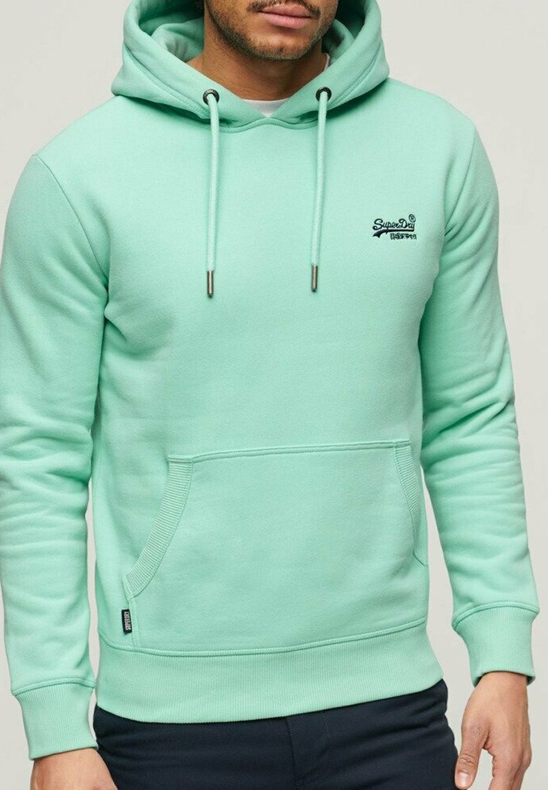 Superdry - ESSENTIAL LOGO   - Sweat à capuche - spearmint light green, Agrandir