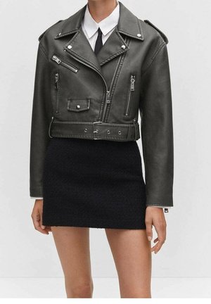 Veste en similicuir - black