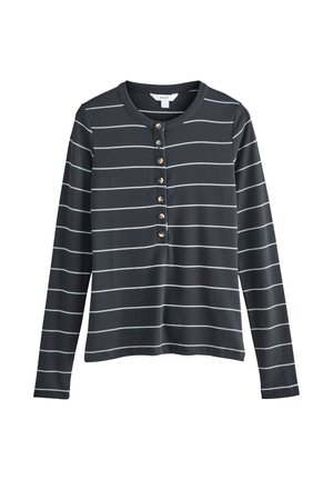 REGULAR FIT - LONG SLEEVE  - Top s dlhým rukávom - ecru navy stripe