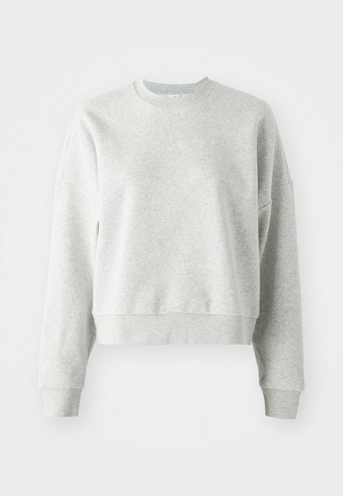 adidas ESSENTIALS SMALL LOGO FEEL COZY - Sweatshirt - light grey heather/white — photo 4