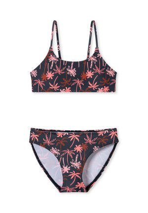 SET - Bikini - grau rot