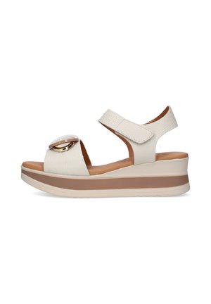 Oh! My Sandals, 5974 - Sandali con plateau - ivory