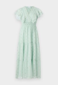 VIKAREN MIDI FRILL DRESS - Vestido de cocktail / Vestido de festa - silt green/gold foil