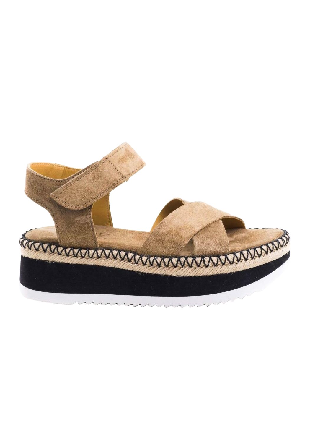 Alpe Sandalias de cuña - marrón - Zalando.es
