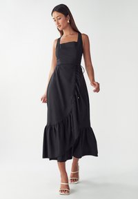 WILLA SIKA FRILL DRESS - Jurk - black