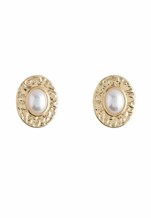 Next, PEARL CABOCHON STUD EARRINGS - Ohrringe - gold-coloured white
