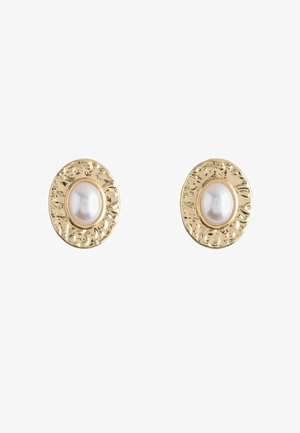 Next, PEARL CABOCHON STUD EARRINGS - Ohrringe - gold-coloured white