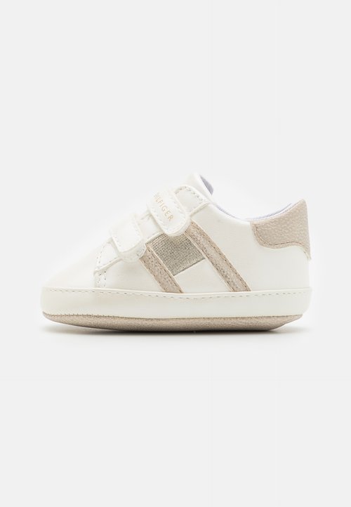 adidas Originals STAN SMITH CRIB UNISEX - Babyskor - footwear white/silver metallic/vit - Zalando.se