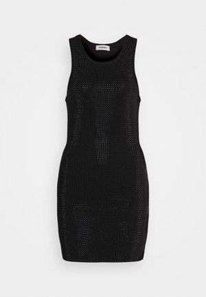 ROBE COURTE FULL STRASS - Päevakleit - noir
