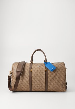 PISA DOUBLE ZIP - Nedidelis kelioninis krepšys - beige/brown/blue