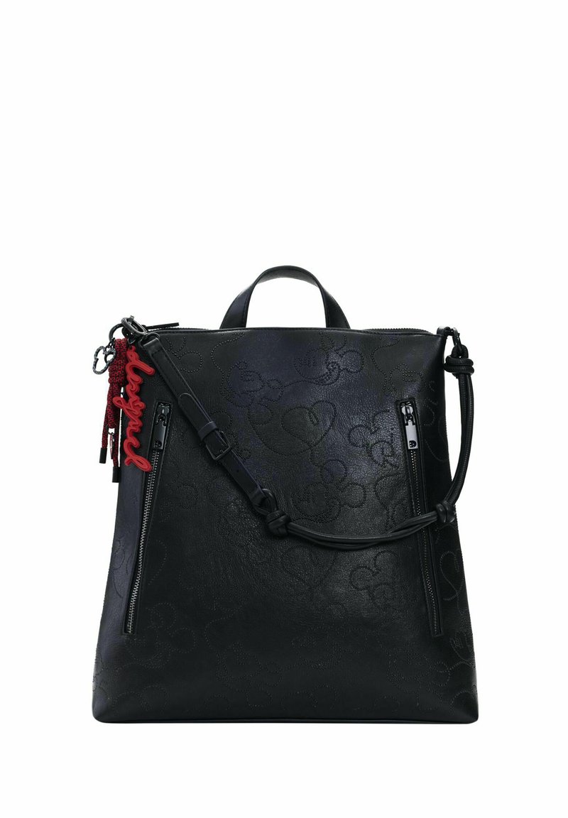 Desigual MEDIUM WITH MICKEY MOUSE APPLIQUÉS - Rucksack - black - Zalando