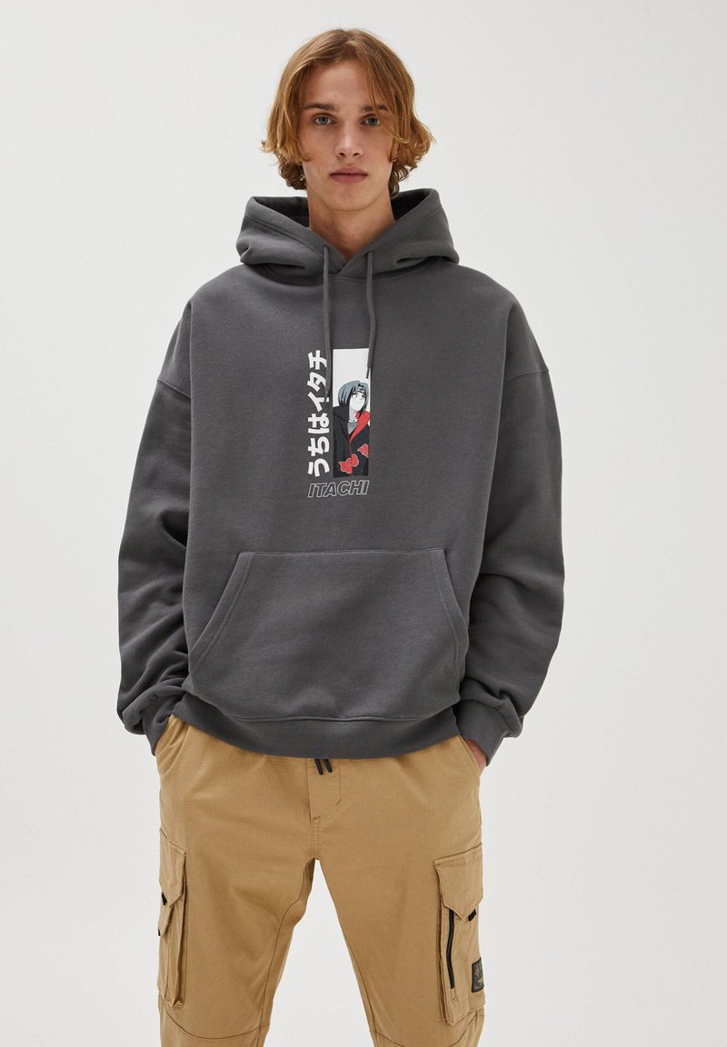 Pull&Bear Naruto Hoodie In Grey ubicaciondepersonas.cdmx.gob.mx