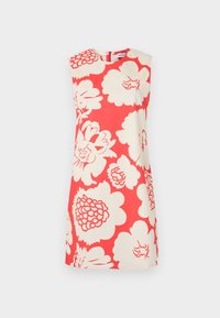 SILUETTI PIONI - Vestido informal - light beige/red