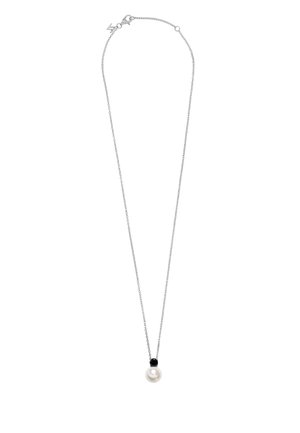 Halskette - silberfarben weiss