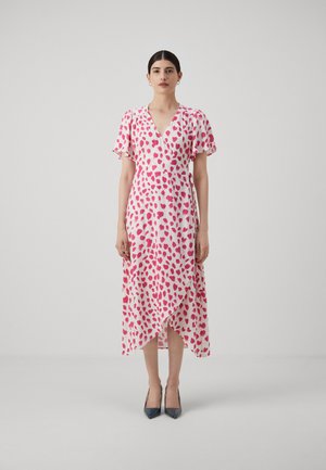 ARCHANA DRESS  - Day dress - cream white/hot pink