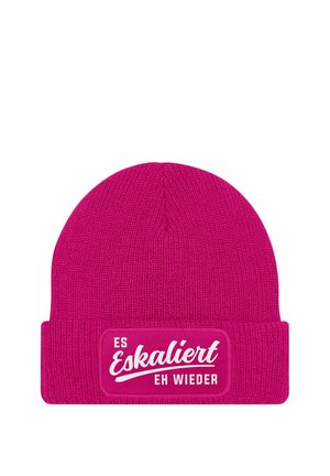 MoonWorks MIT PATCH MIT SPRUCH PARTY ESKALIERT EH WIEDER AUFDRUCK LUSTIG  - Mütze - pink
