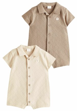 COLLAR ROMPERS 2 PACK  - REGULAR FIT - Overal - neutral textured