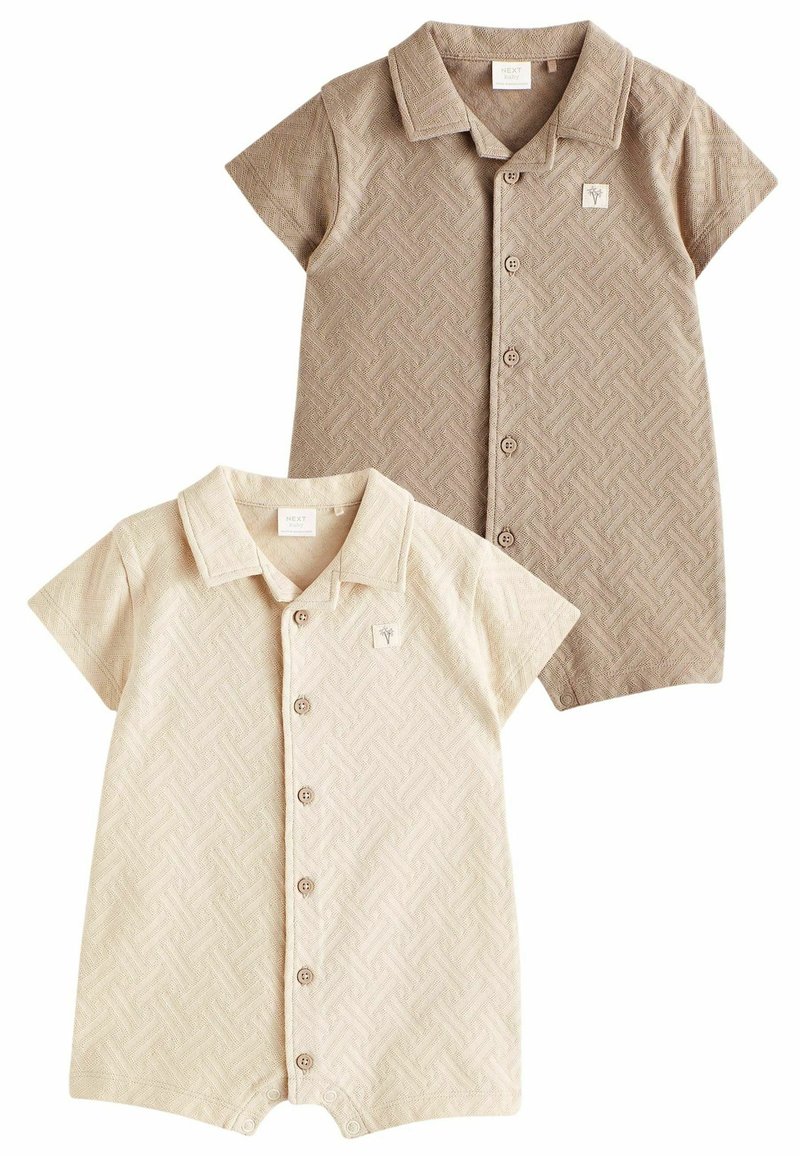 Next COLLAR ROMPERS 2 PACK  - REGULAR FIT - Overall / Jumpsuit - neutral textured