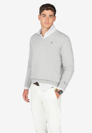 V NECK - Jersey de punto - gray ash