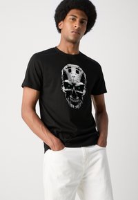 Antony Morato WITH FLOCK AND INJECTION LOGO - Camiseta estampada - black