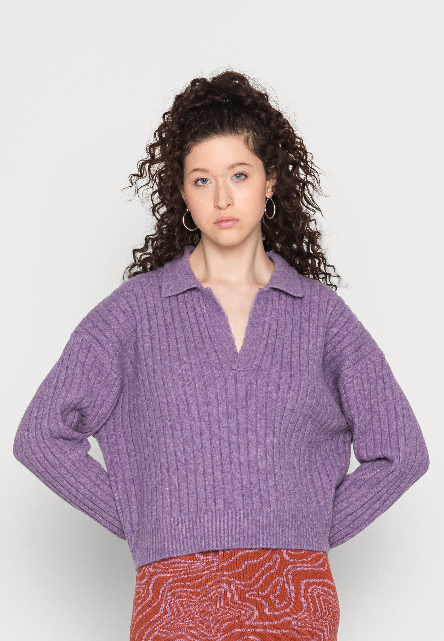 Weekday HUSKY SWEATER - Jumper - lilac 