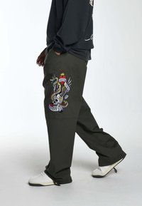 Ed Hardy SIDE-SNAKE-SKULL TECH - Trainingsbroek - green