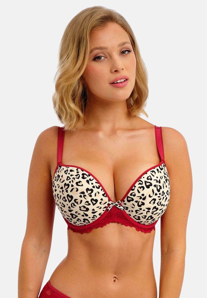 Freya CHERISH ME - trägerloser/variabler BH - red leopard