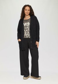QS Strickjacke - schwarz