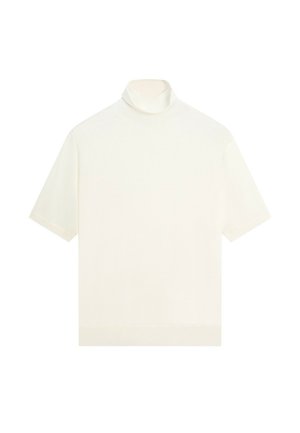 Massimo Dutti, Linen blend embroidered kaftan dress - T-shirts basic - sand
