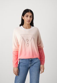 Guess - IRENE TRIANGLE LOGO - Pullover - peach sky and coral Image miniature 1