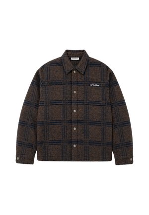 PROHIBITED, BACK AGAIN FLANNEL OVERSHIRT UNISEX - Light jacket - brown blue