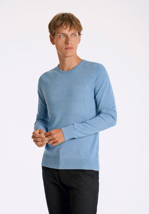 ROUND NECK  - Jumper - sky blue mel