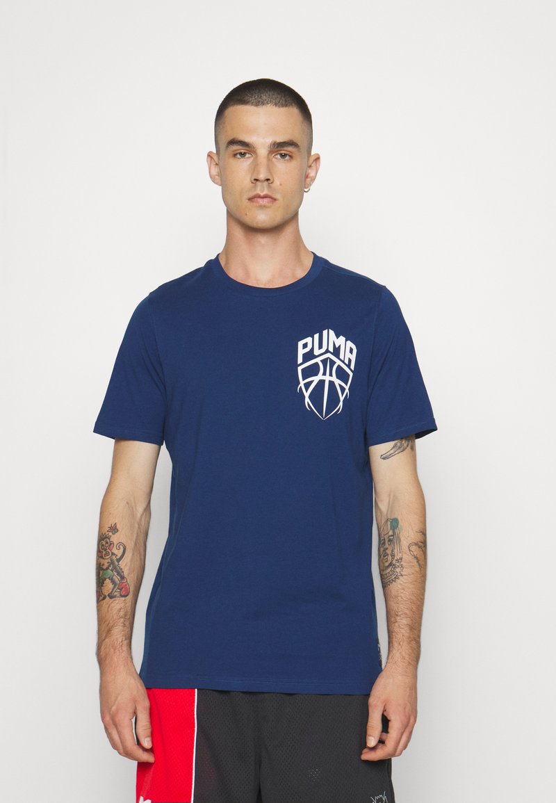 Puma GRAPHIC TEE - T-Shirt print - persian blue/blau - Zalando.de