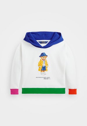 POLO BEAR FLEECE HOODIE - Sudadera - paper white