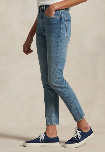 Polo Ralph Lauren HIGH RISE SUPER SLIM JEAN - Aptempti džinsai - antares wash