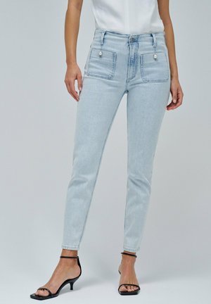 DESTINY PUSH UP - Jean slim - blau