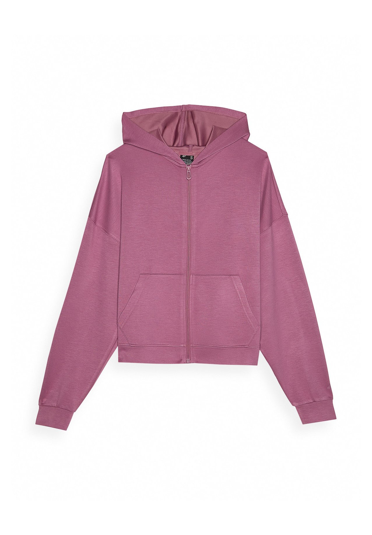 4F Zip-up sweatshirt - dark pink/pink - Zalando