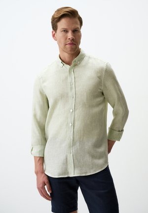 WITH LINE PATTERN - Hemd - green