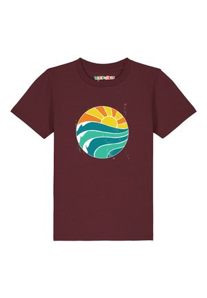 SUMMER SUN - T-Shirt print - burgundy