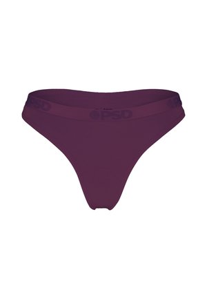 Lila Herren-String mit elastischem Bund und dezentem "PSD"-Logo auf weißem Hintergrund.