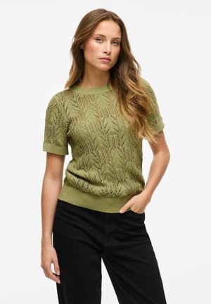 VILA Camiseta estampada - sage