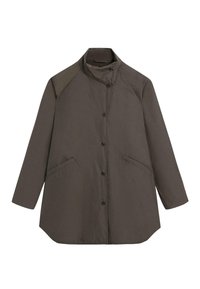 LONG PUFFER JACKET - Winter coat - mottled dark brown