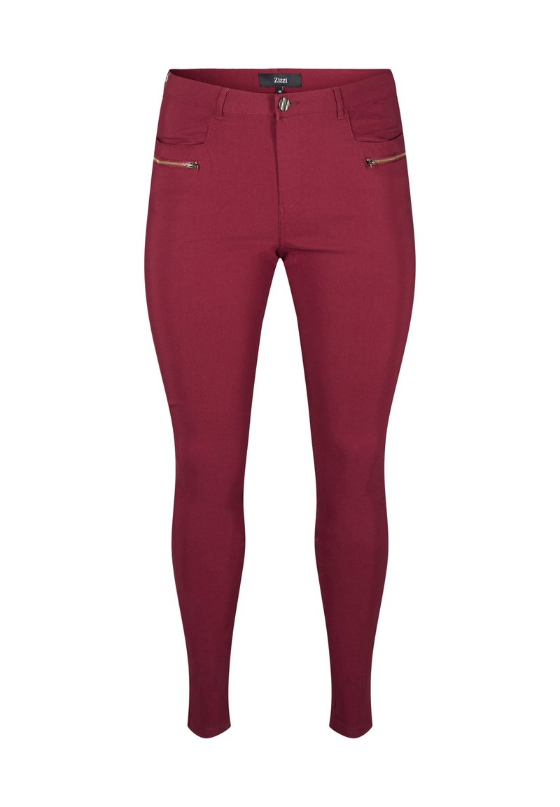 Zizzi ENGANLIEGENDE MIT REISSVERSCHLUSSDETAILS Stoffhose port royal