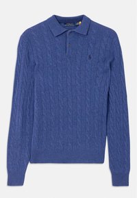 CABLE-KNIT WOOL-CASHMERE SWEATER - Pulover - rustic navy heather