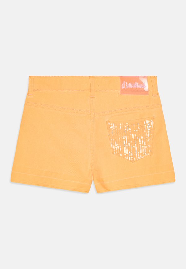 Denim shorts - orange pop2