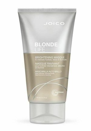 Joico Blonde Life Brightening Masque tube, 150 ml, voor intense hydratatie, detox en verlichting van blond haar.