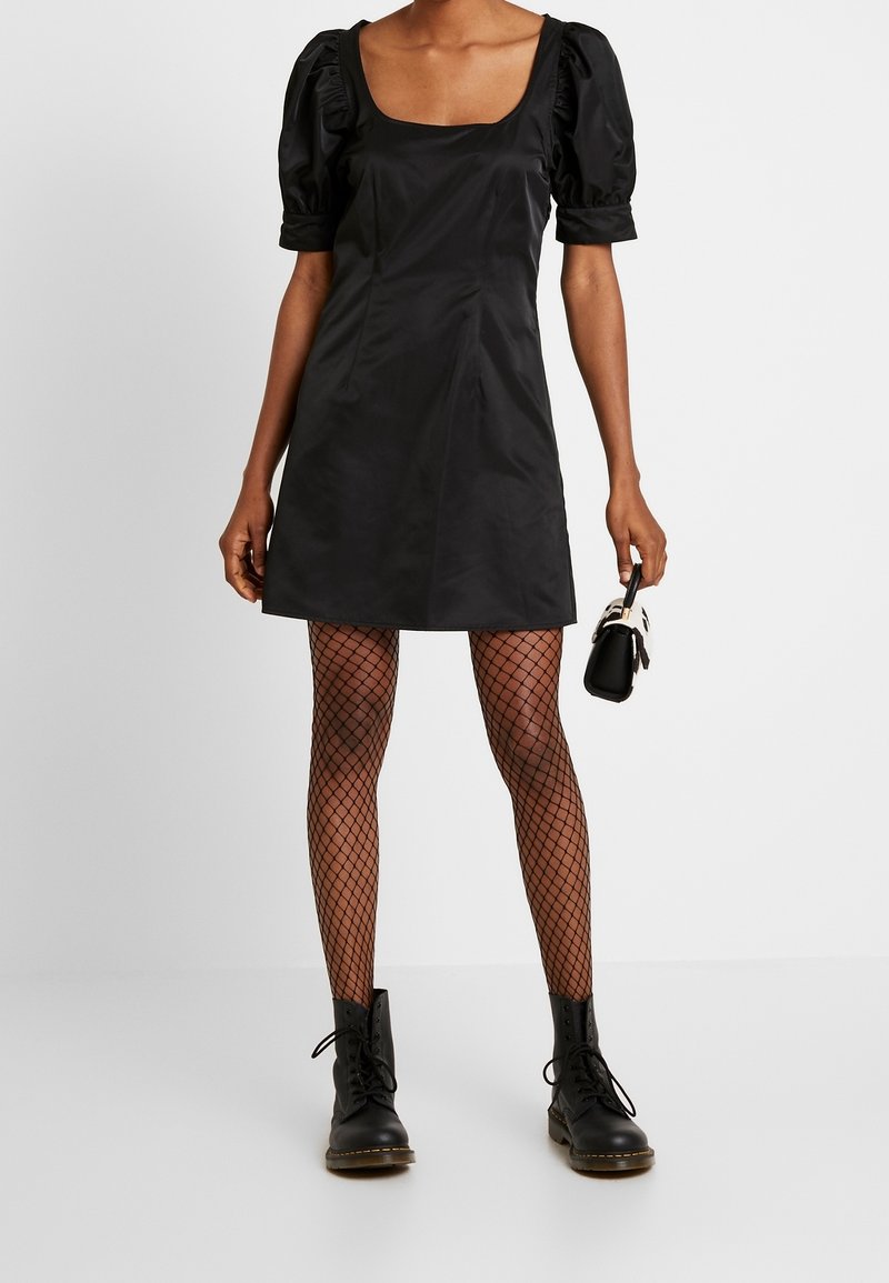 Cocktail Dress With Tights And Booties Wearing Ankle Boots With Dresses Over 40 – Complete Styling Guide