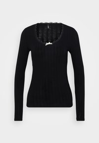 ONLLAIKA U NECK - Maglietta a manica lunga - black