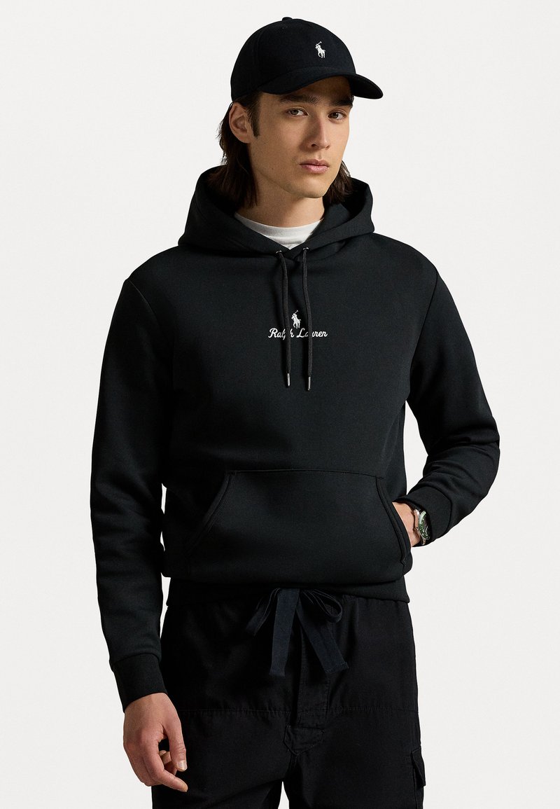 Polo Ralph Lauren LOGO DOUBLE-KNIT HOODIE - Sportinis megztinis - black