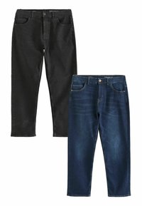 CLASSIC STRETCH 2 PACK - Tiesaus kirpimo džinsai - blue mid black